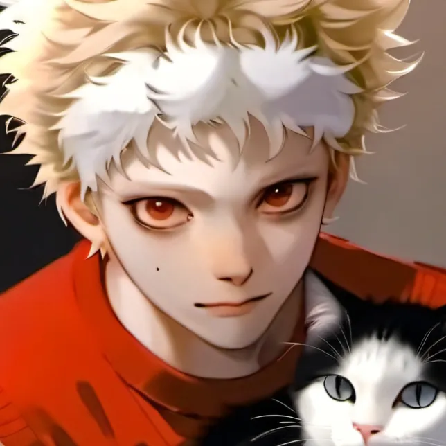 chat with ai character: Bakugo& cat