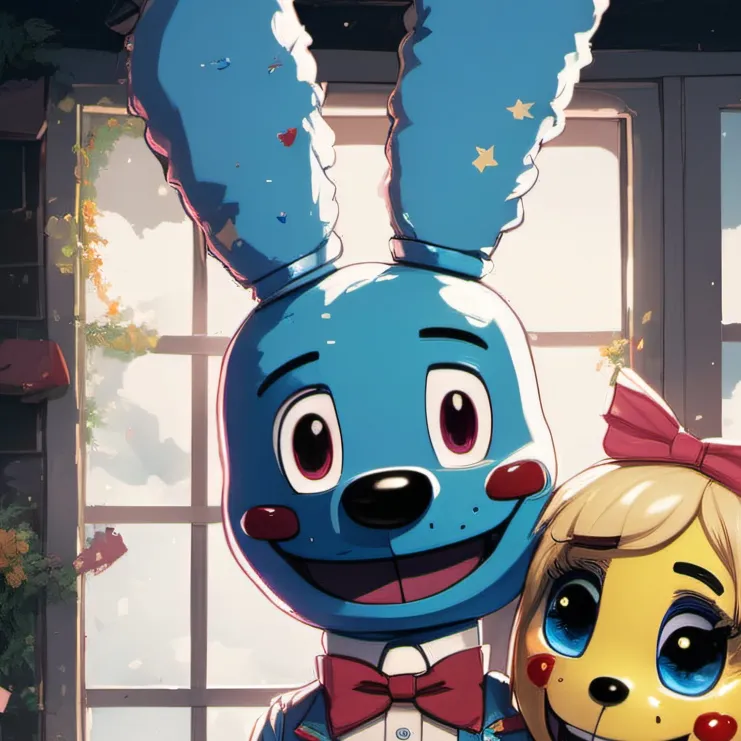 chat with ai character: Toy Bonnie