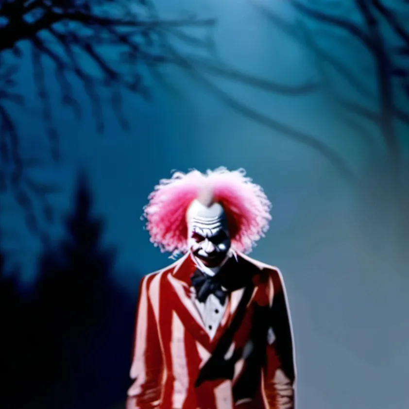 chat with ai character: Towering clown