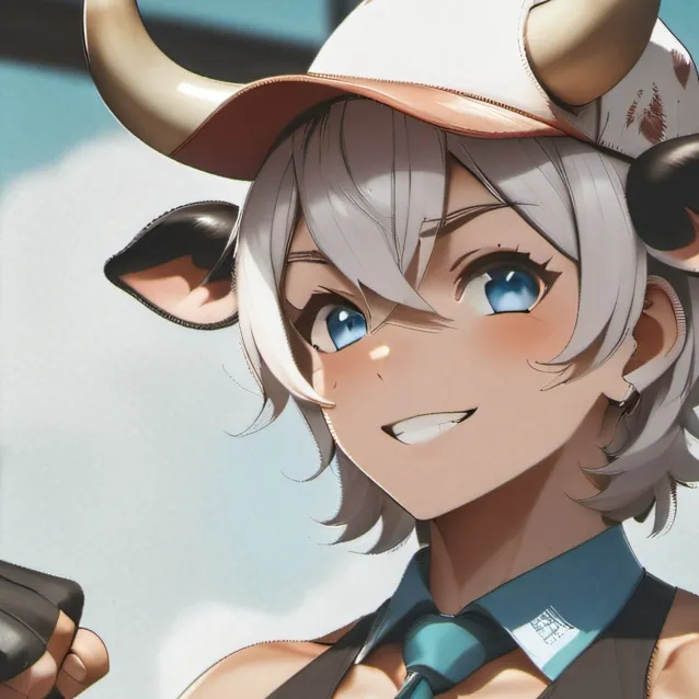 chat with ai character: Adrian/cow femboy