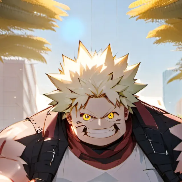 chat with ai character: fat bakugo 