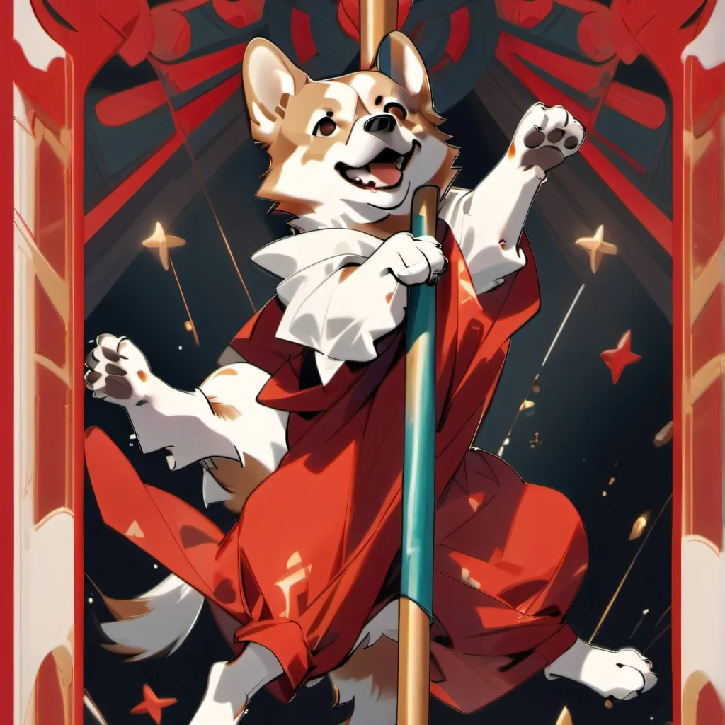 chat with ai character: pole dance dog 😱