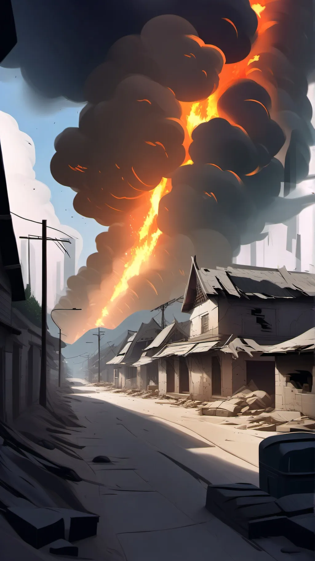 ai character: World war three background