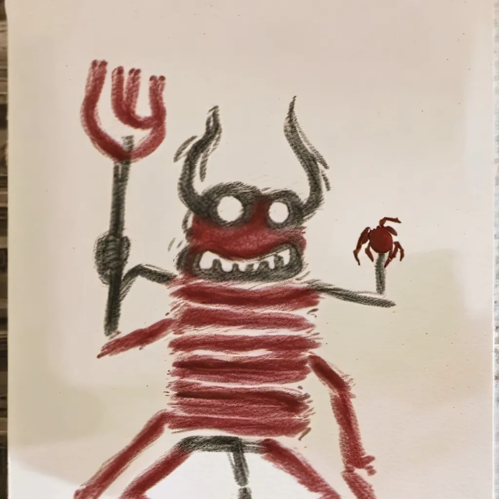chat with ai character: demon drawing 
