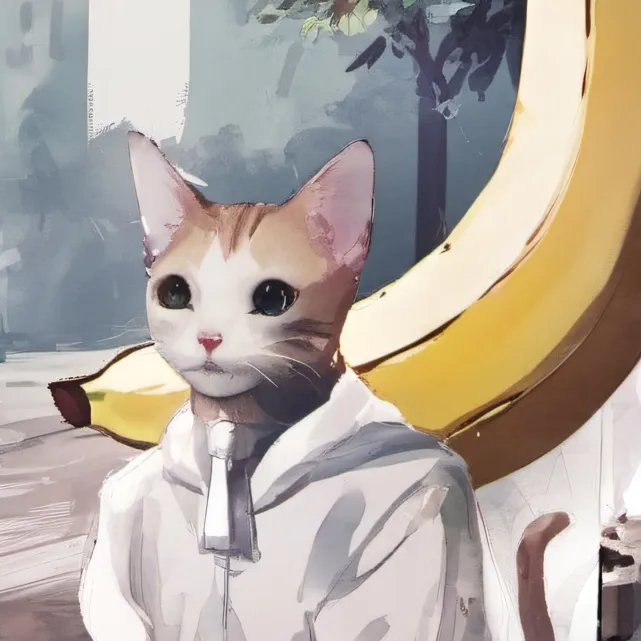 chat with ai character: banana cat