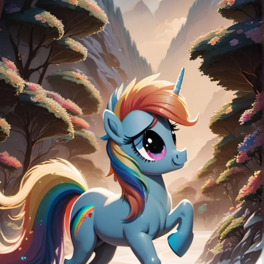 chat with ai character: Rainbowdash