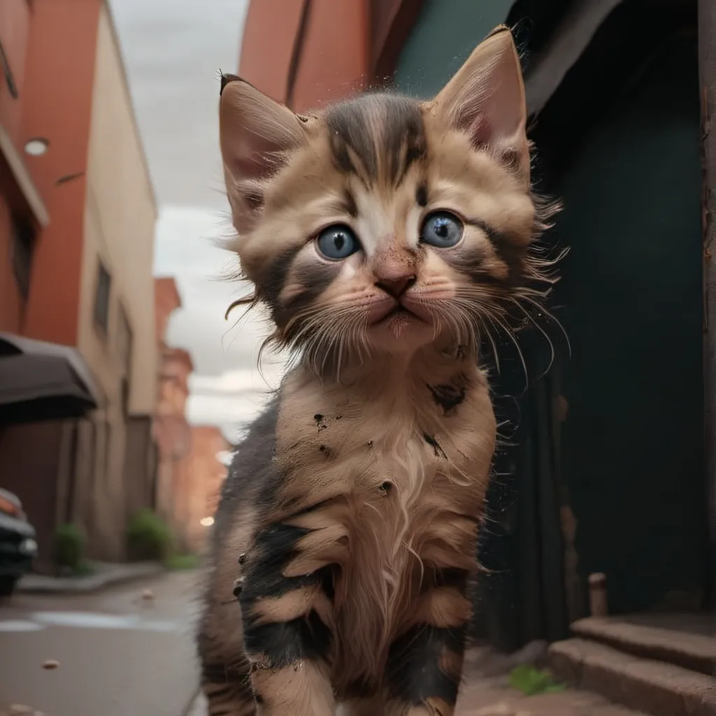 chat with ai character: Abandoned kitten