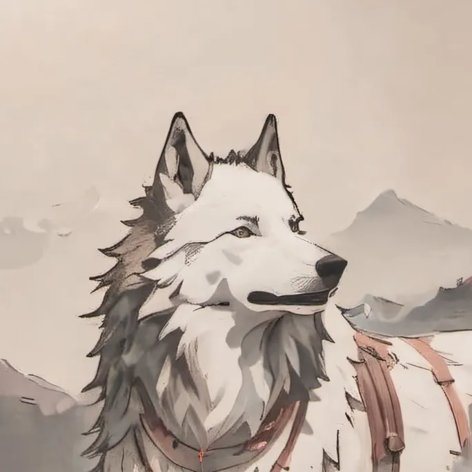 chat with ai character: Cloudy the wolf