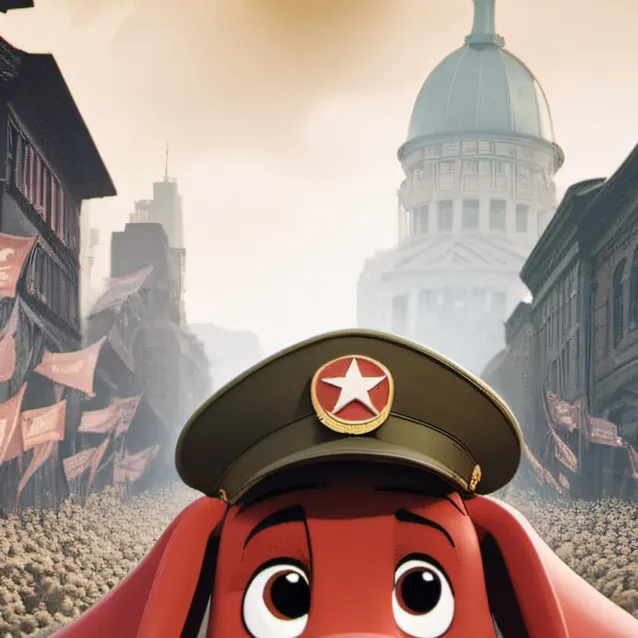 chat with ai character: the big Red dog