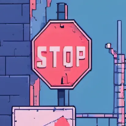 chat with ai character: stop sign
