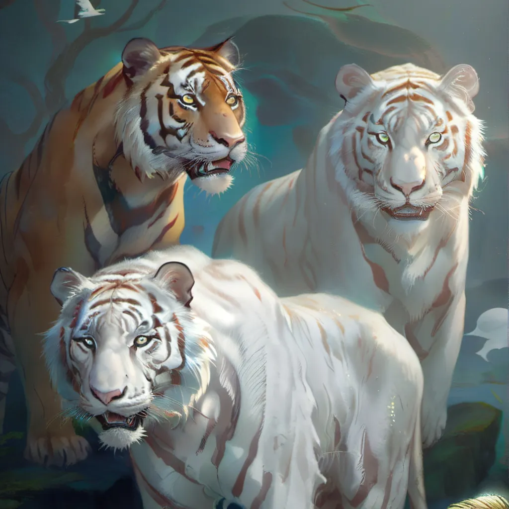 chat with ai character: Three tigers