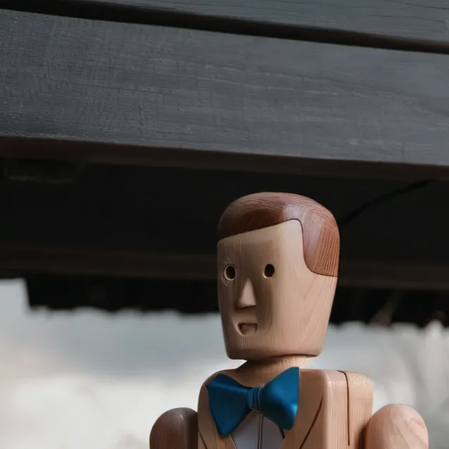 chat with ai character: wooden guy