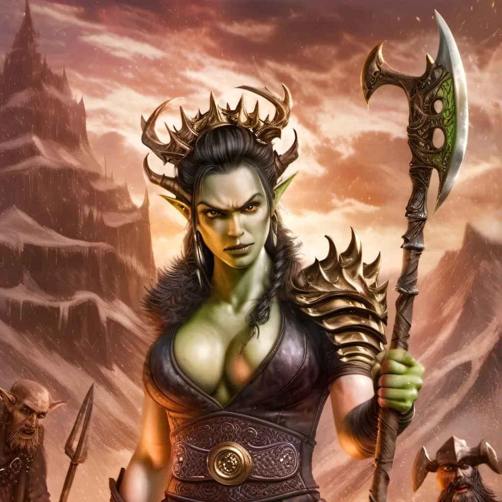 chat with ai character: Sera Queen of Orcs