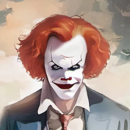 chat with ai character: Killer clown death