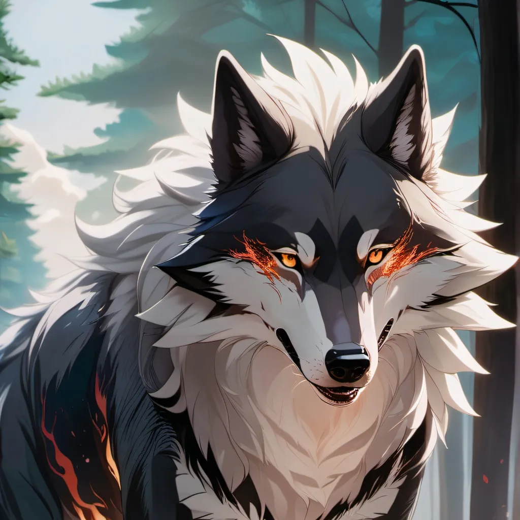 chat with ai character: fire wolf