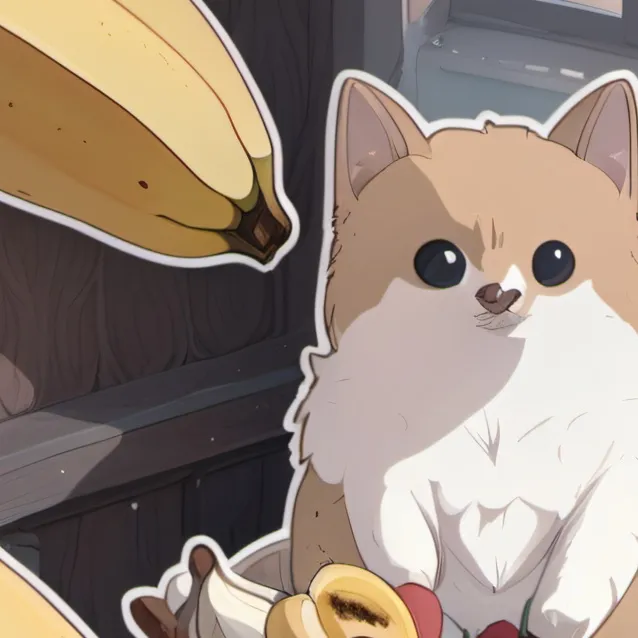 chat with ai character: Bannana cat