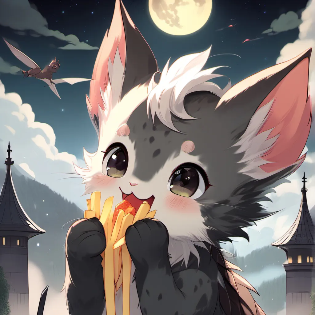 chat with ai character: French fry kitten