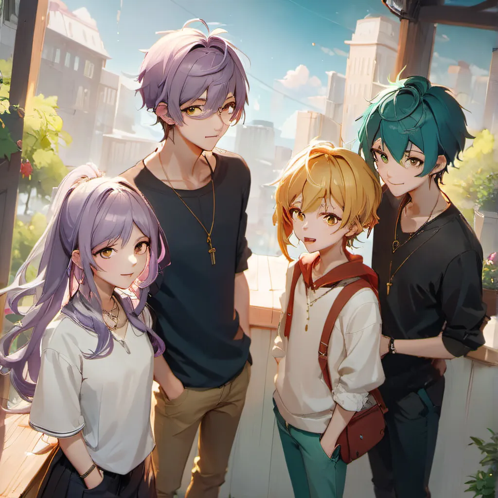 chat with ai character: Group o’friends