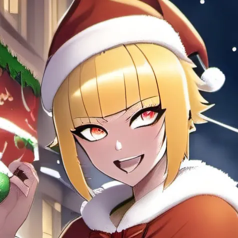 chat with ai character: Christmas toga
