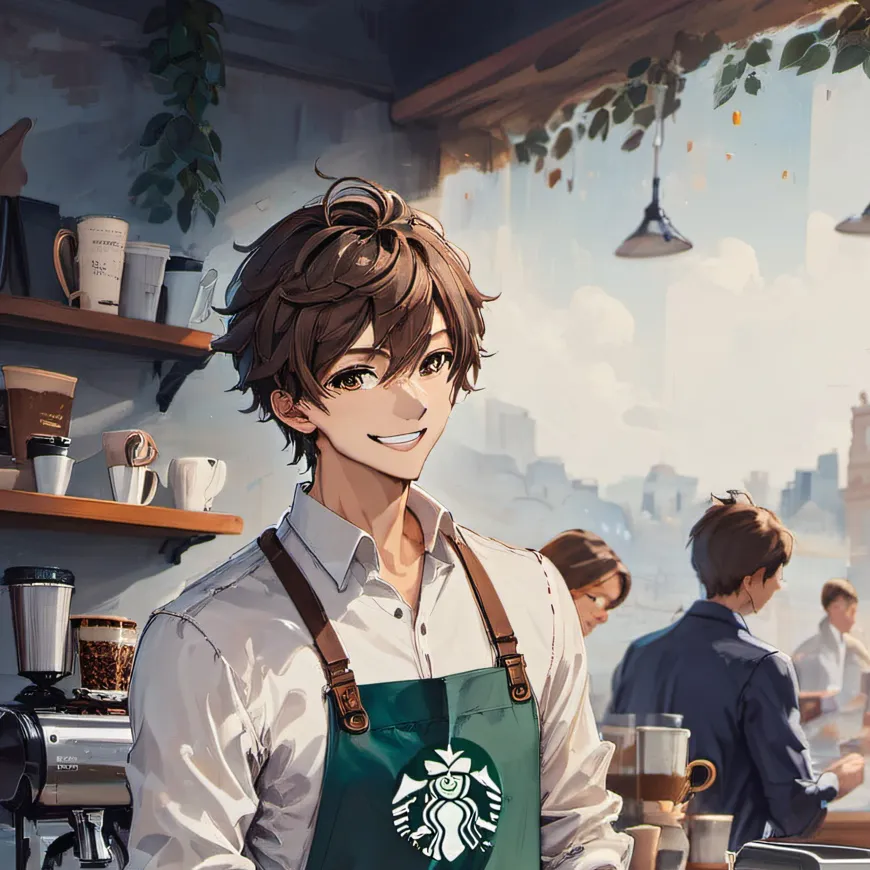 chat with ai character: Starbucks Worker