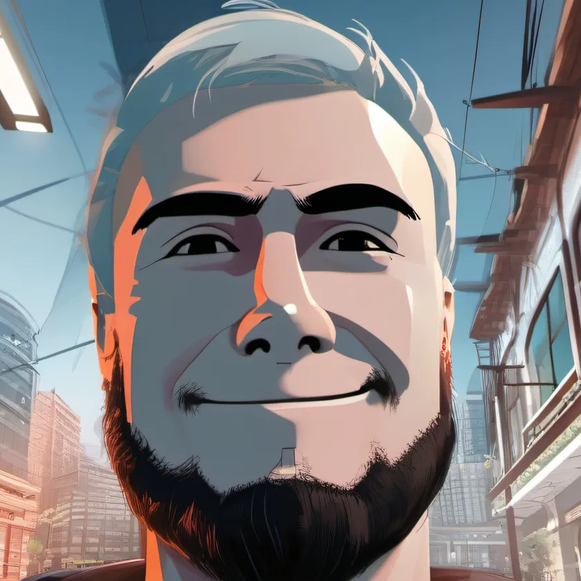 chat with ai character: Man face.