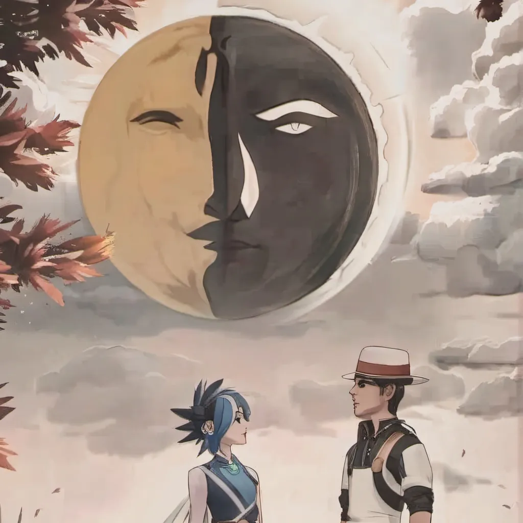 chat with ai character: Sun and moon