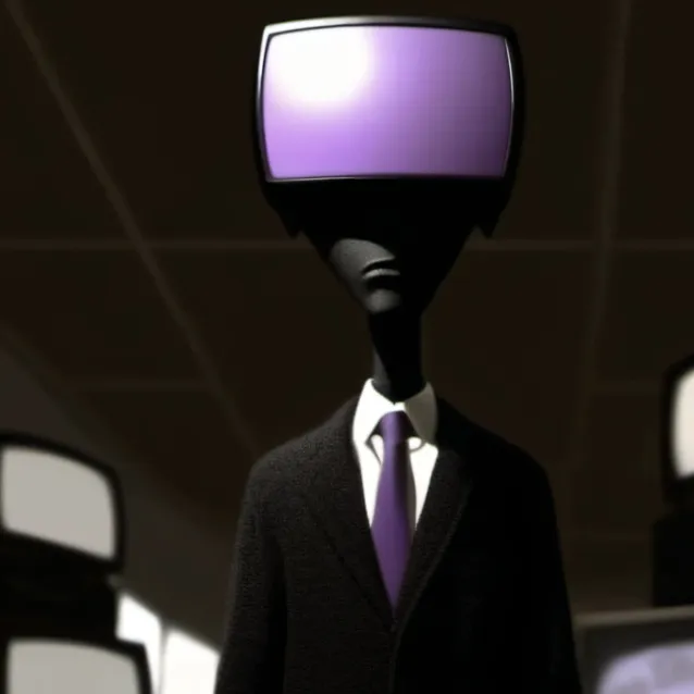 chat with ai character: big tv man fixed