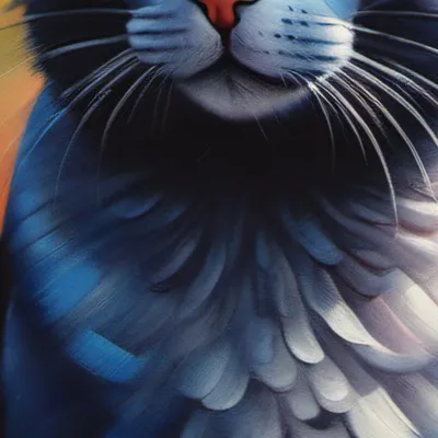 chat with ai character: A cat eating boba