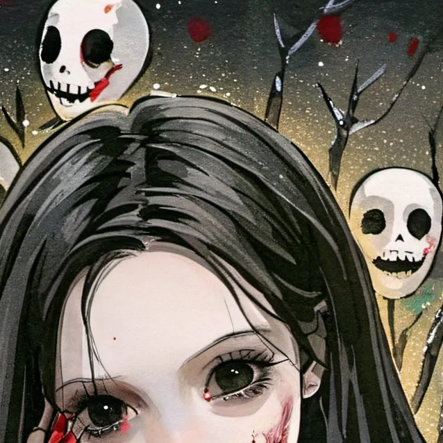 chat with ai character: Creepy girl