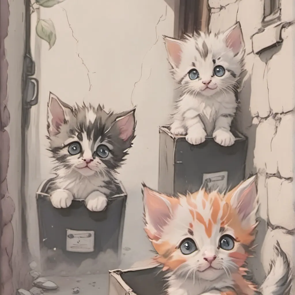 chat with ai character: 3 kitties