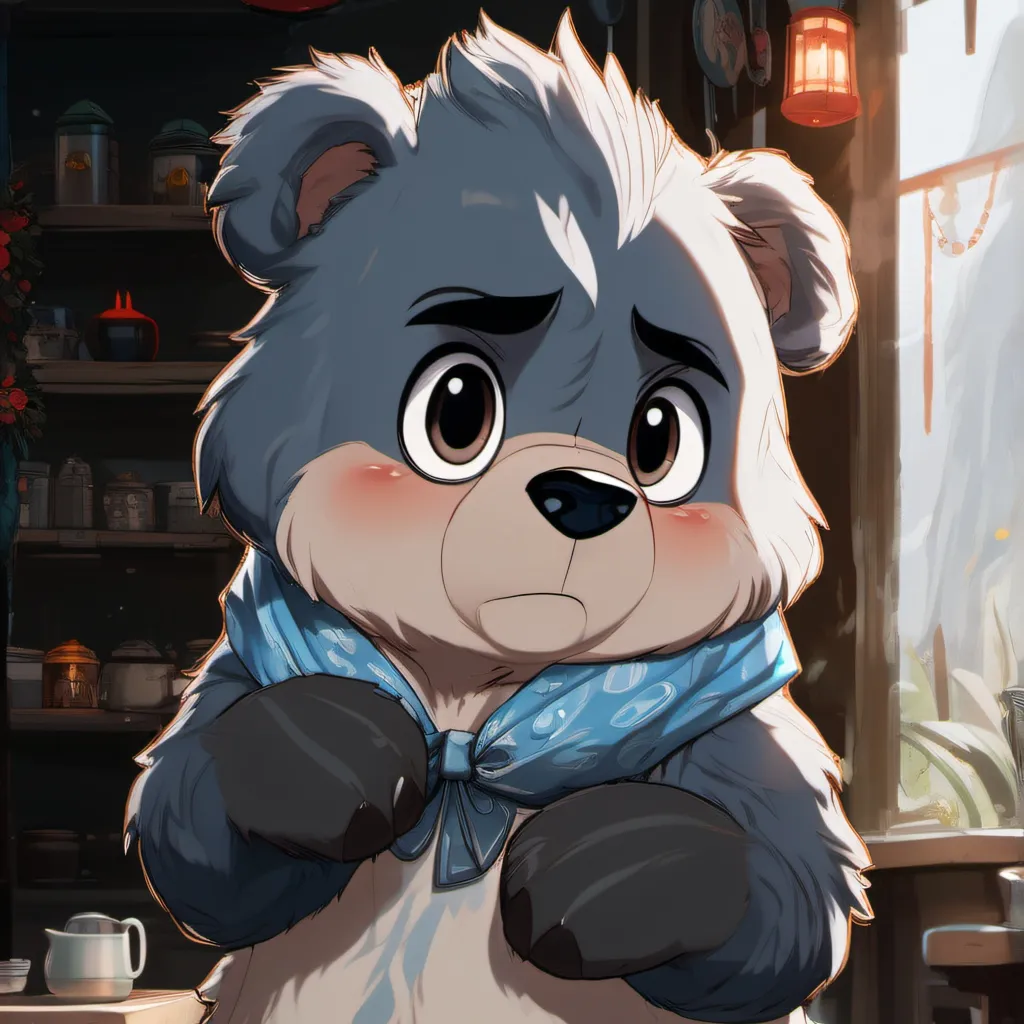chat with ai character: grumpy bear