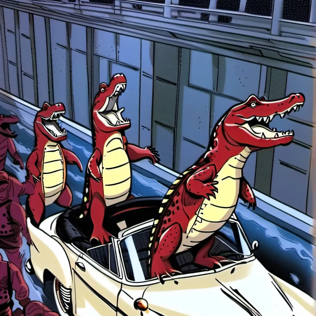 chat with ai character: Red Alligator 