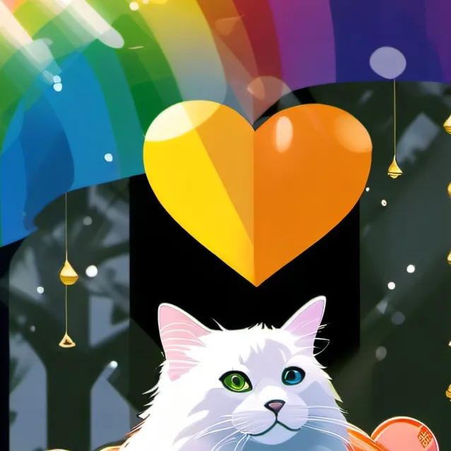 chat with ai character: cat all the🌈