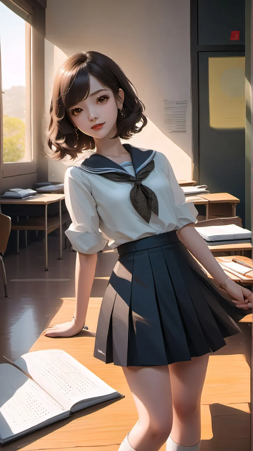 ai character: Leah background