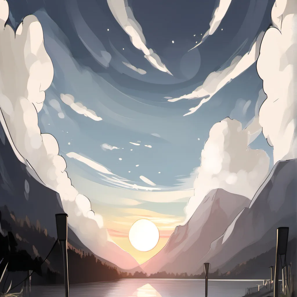 chat with ai character: A sunset