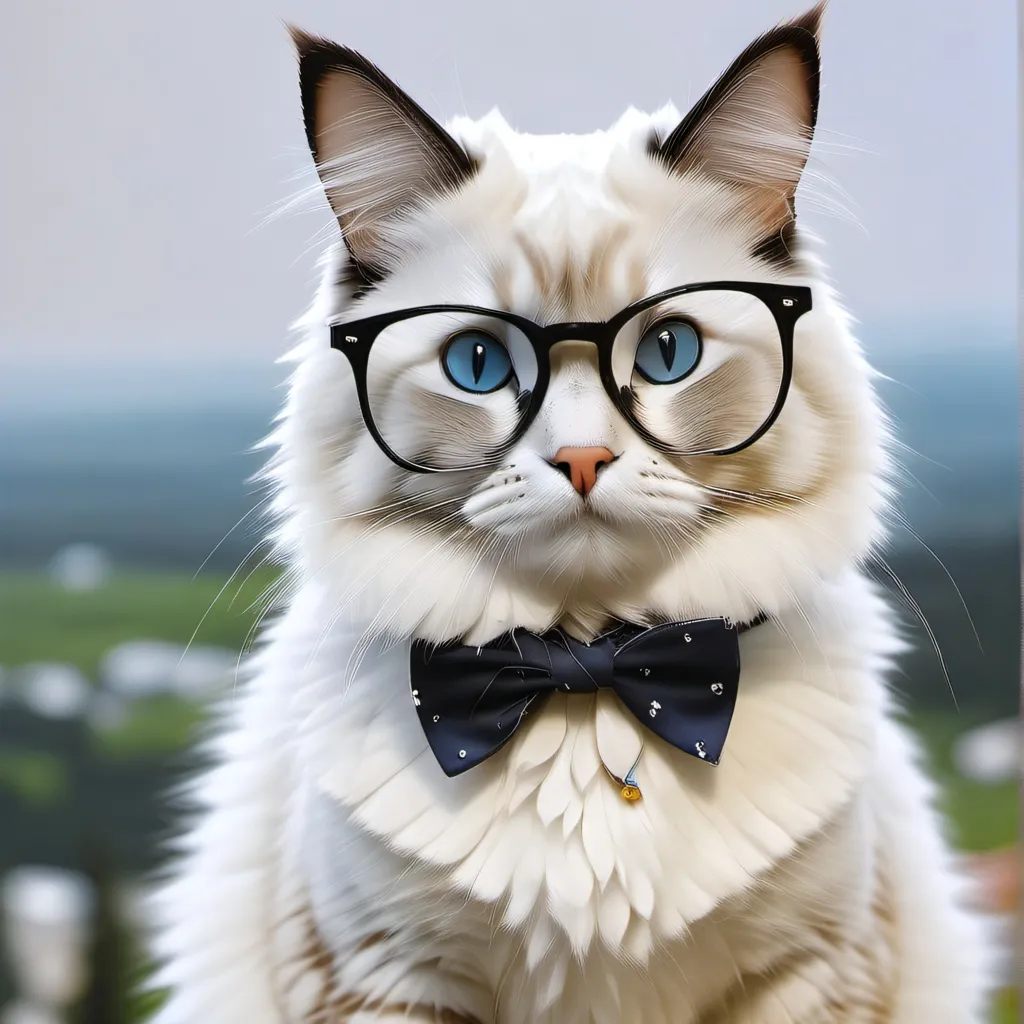 chat with ai character: Nerd cat