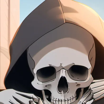 chat with ai character: skeleton