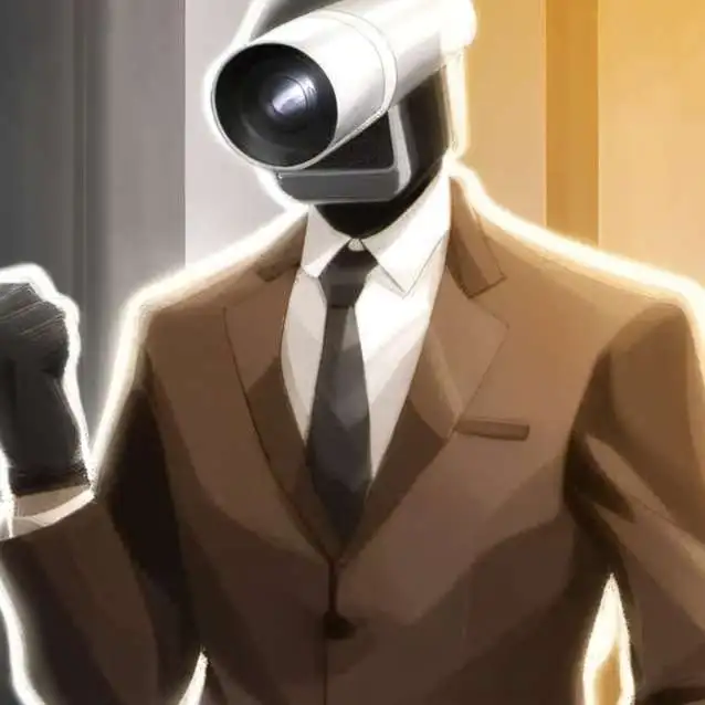 chat with ai character: brown cameraman