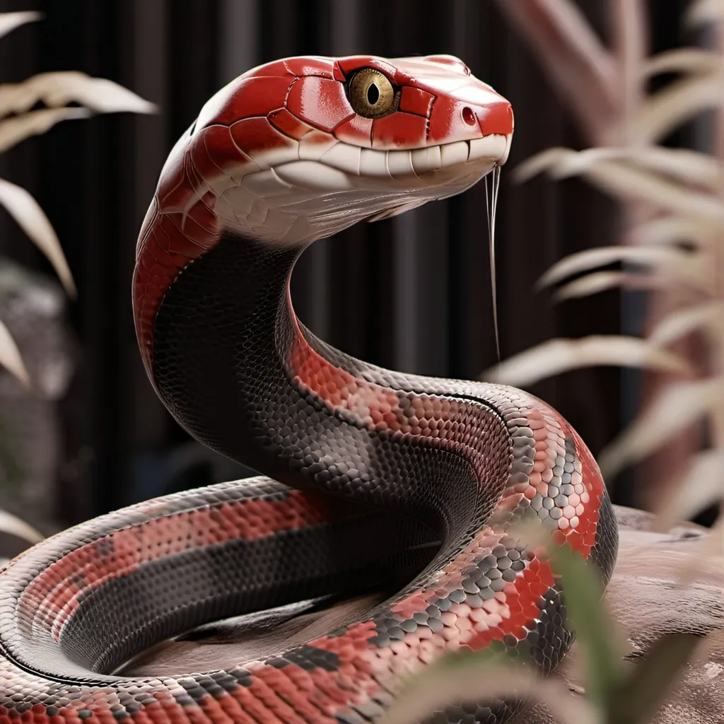 chat with ai character: red snake