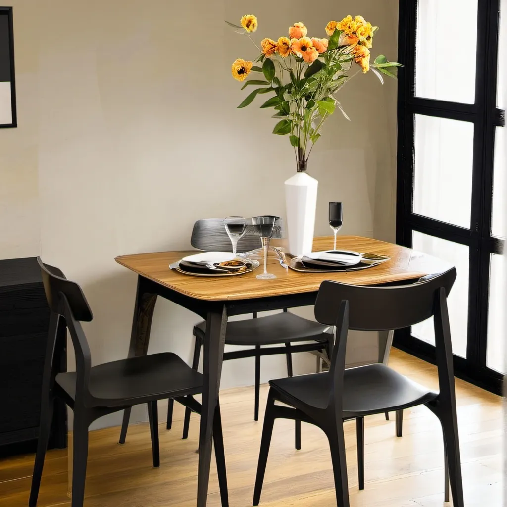 chat with ai character: dining table