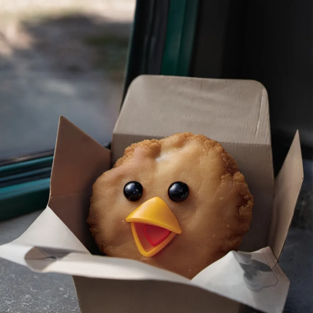 chat with ai character: Chicken nugget