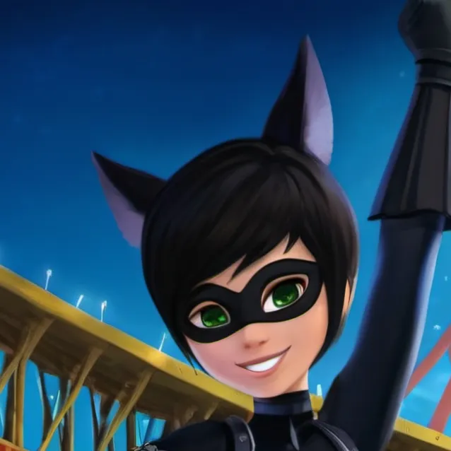 chat with ai character: (fûta) Lady Noir