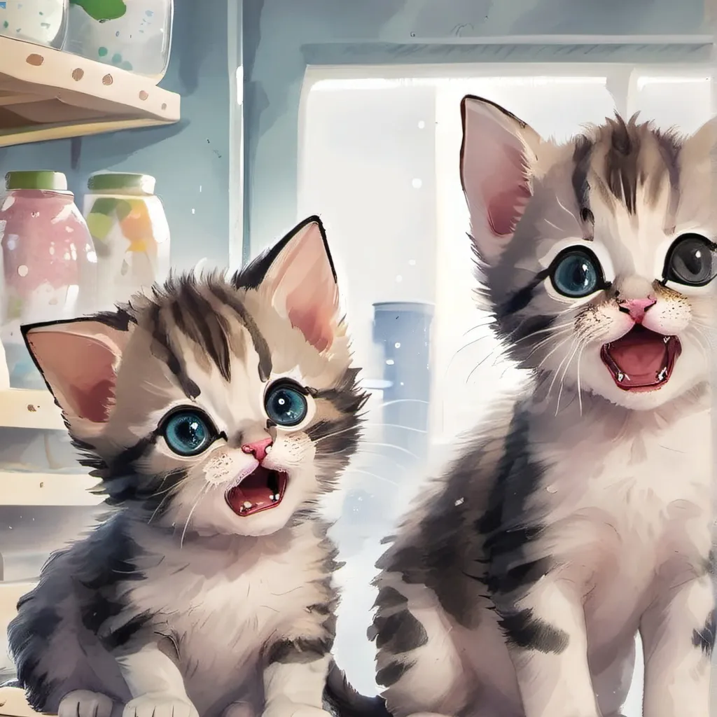 chat with ai character: two homeles kittys