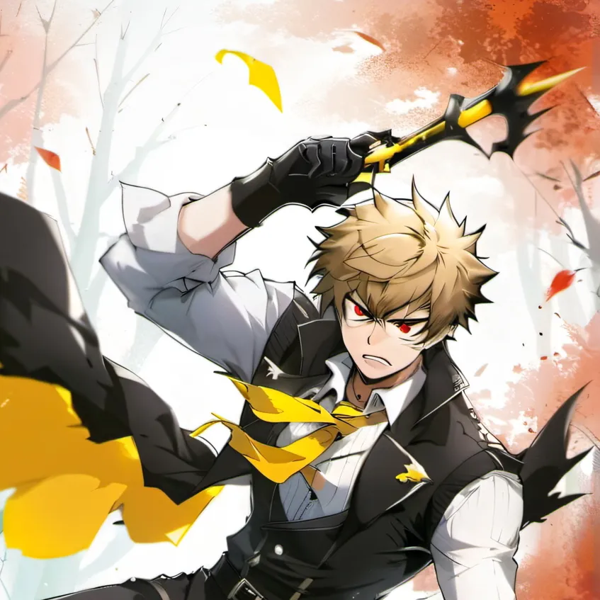 chat with ai character: Bakugo and Deku 