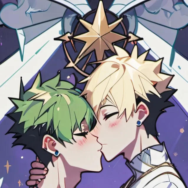 chat with ai character: bakugou and deku