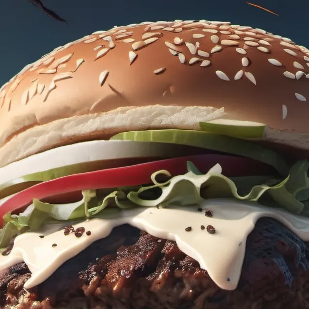 chat with ai character: the real burger