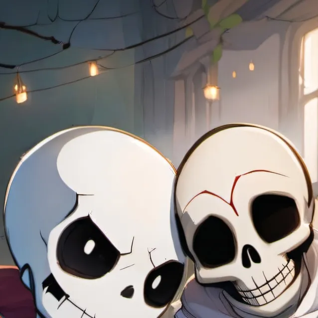 chat with ai character: sans and Papirus