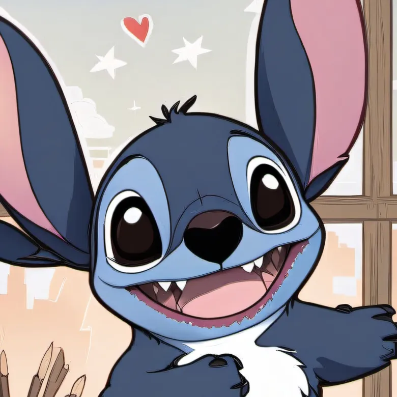 chat with ai character: Stich