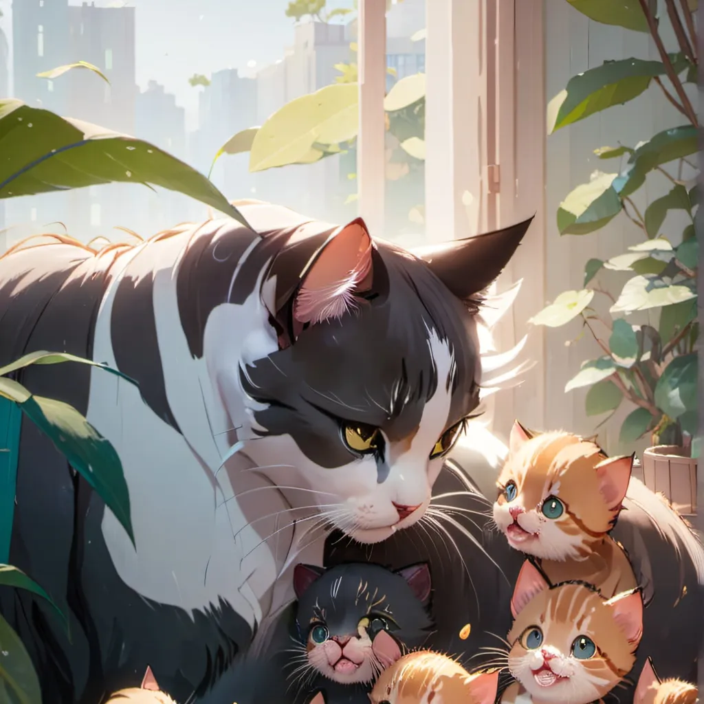 chat with ai character: mama cat 😺