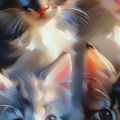 chat with ai character: 5 kittens